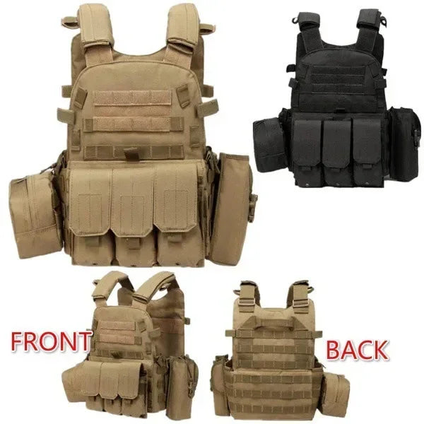 6094 Military Tactical Vest Body Armor Plate Carrier for Airsoft
