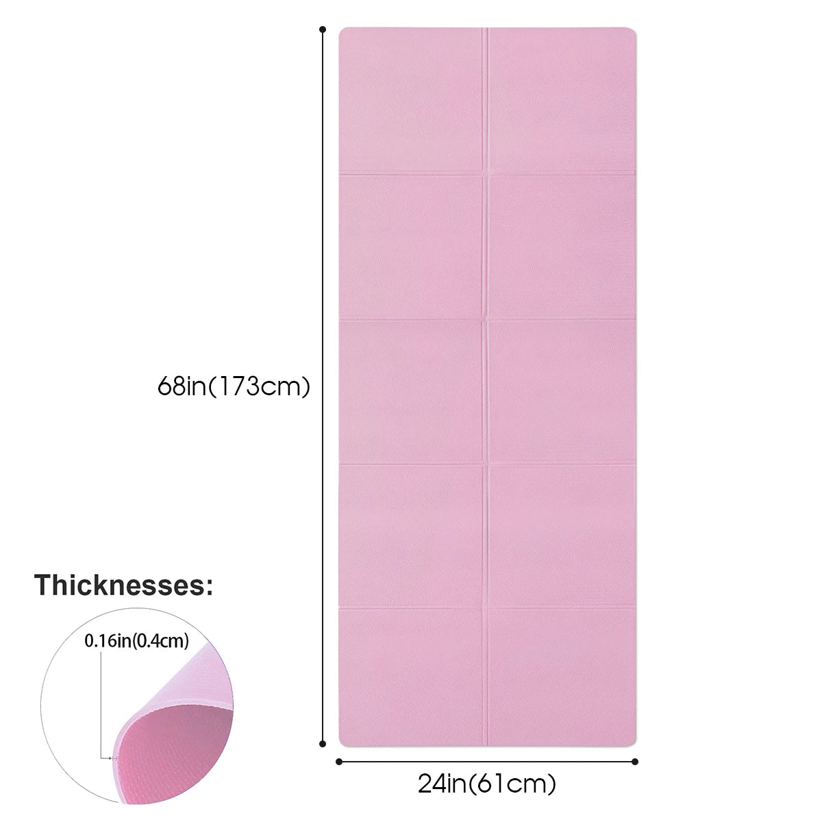 EVA Yoga Mat Anti-Slip Exercise And Pilates Fitness Mat