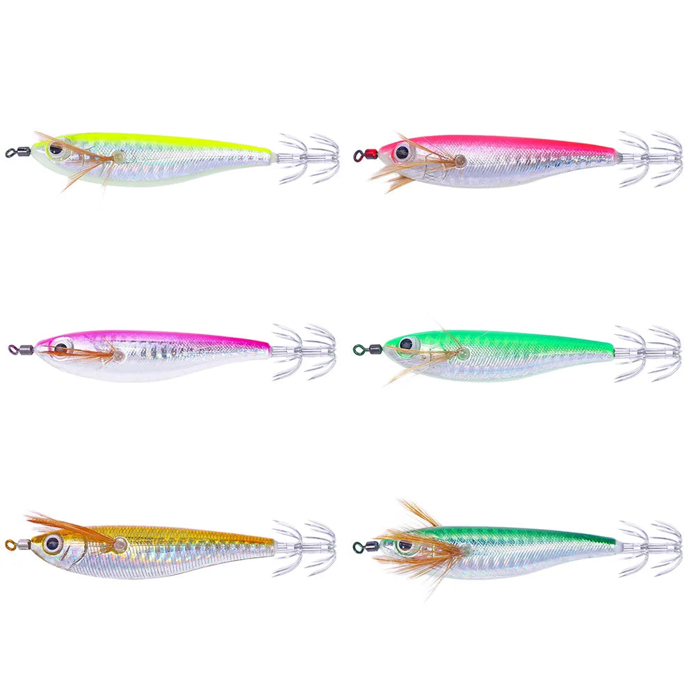 Cuttlefish Attracting Lure With Double Hook Glow Octopus Bait
