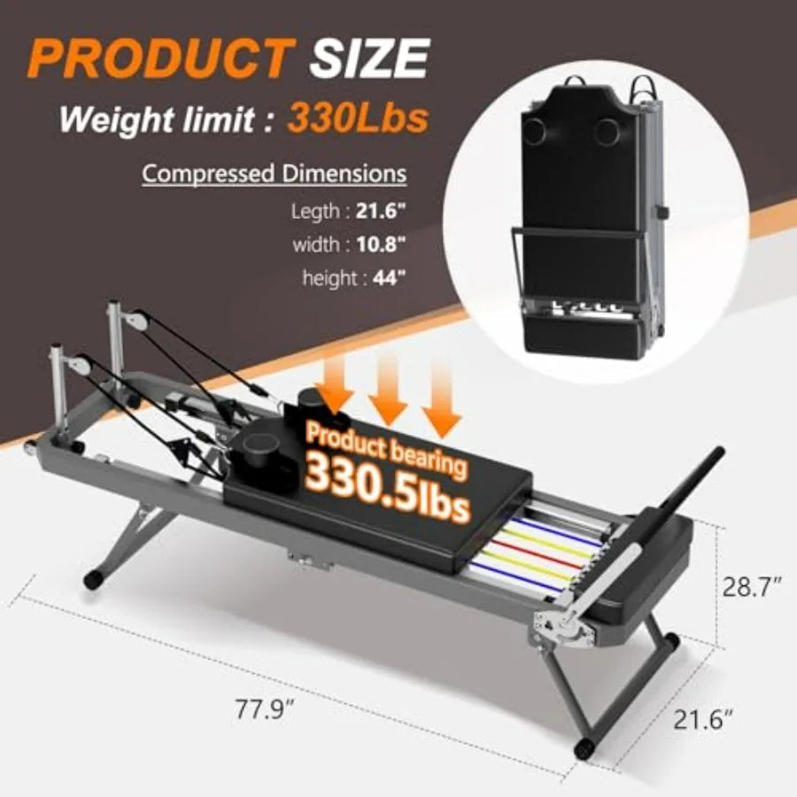 Foldable Pilates Core Bed For Home Yoga Studio And Commercial Fitness Equipment