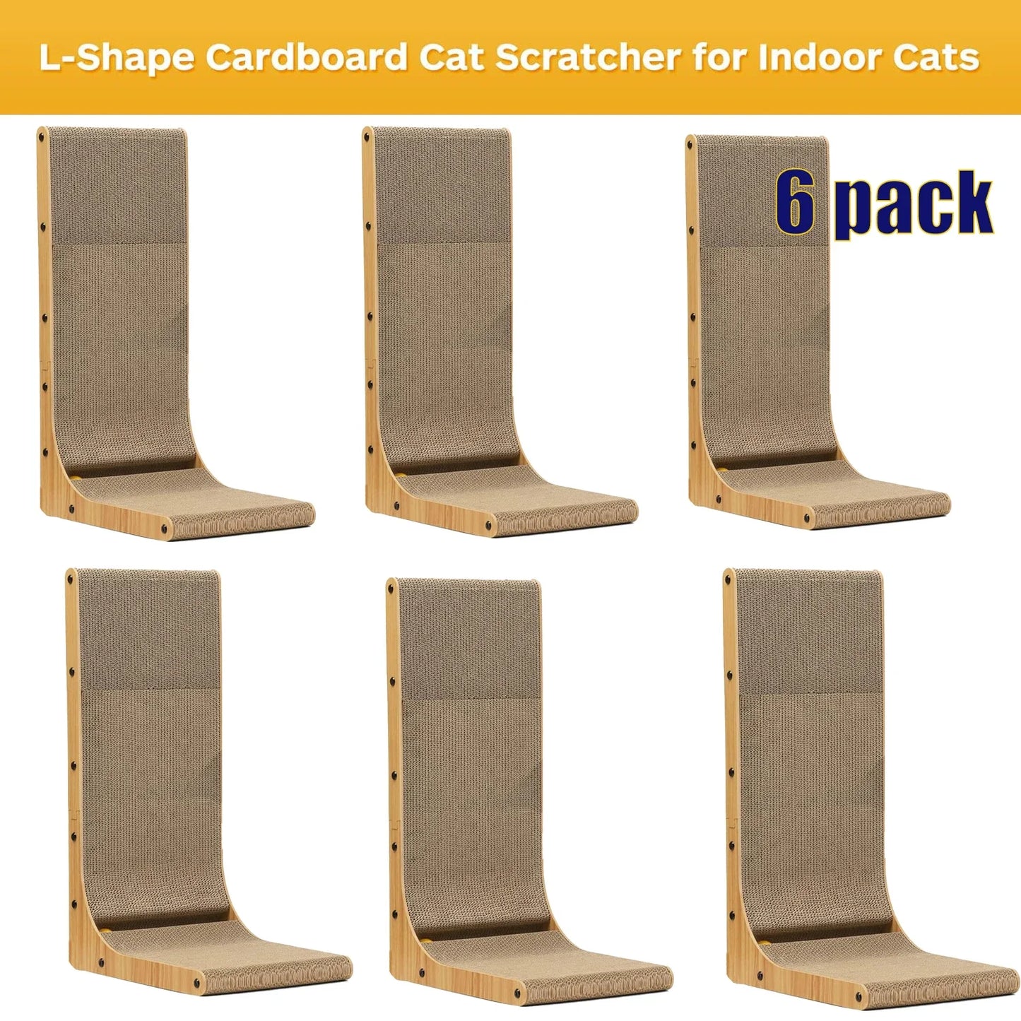 L Shape Cat Scratching Post Indoor Furniture Protector 2 Pack