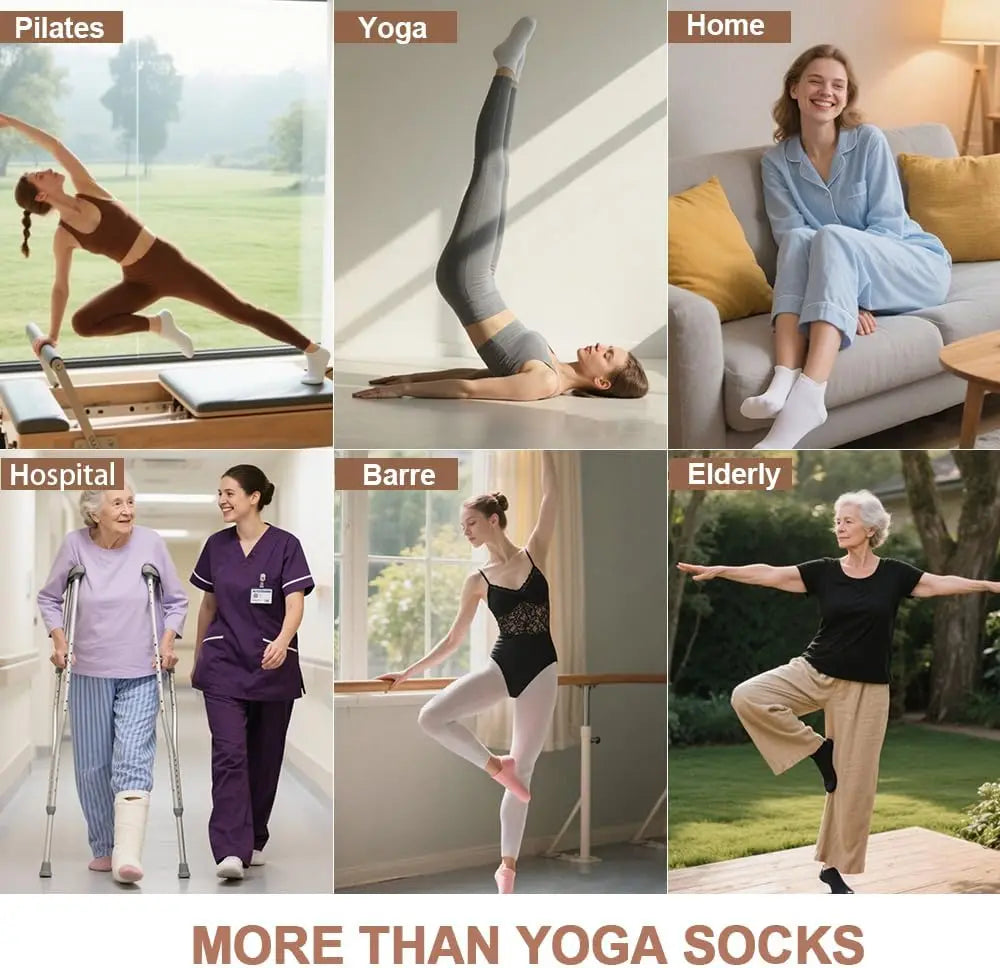 Non Slip Yoga Socks for Women for Pilates and Barre