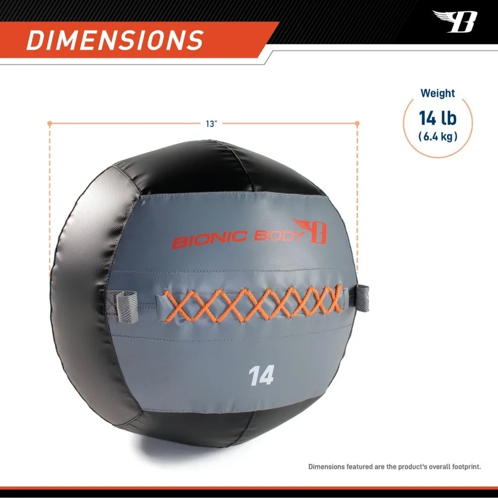 Bionic Body Weighted Slam Wall Ball for Cardio and Core