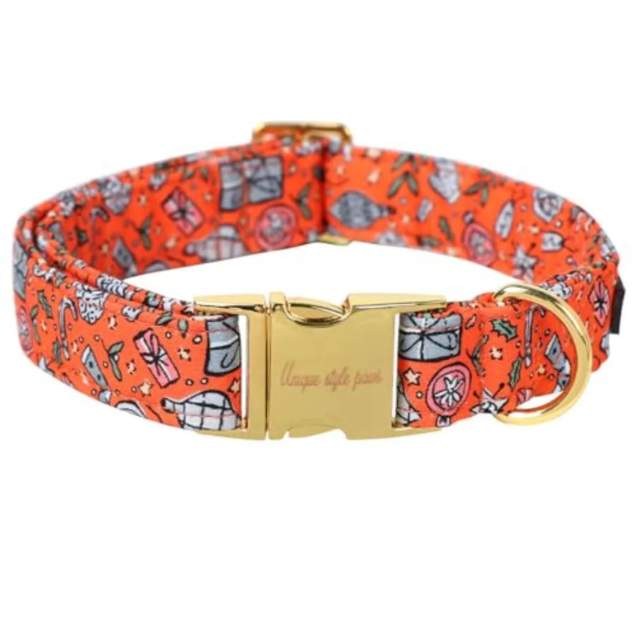 Dog Collar With Coconut Tree Pendant And Plastic Buckle For Small To Large Dogs