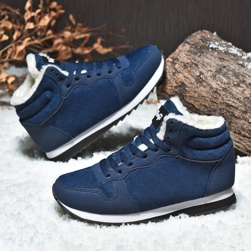 TNRT Winter Snow Boots for Men and Women Plush Waterproof