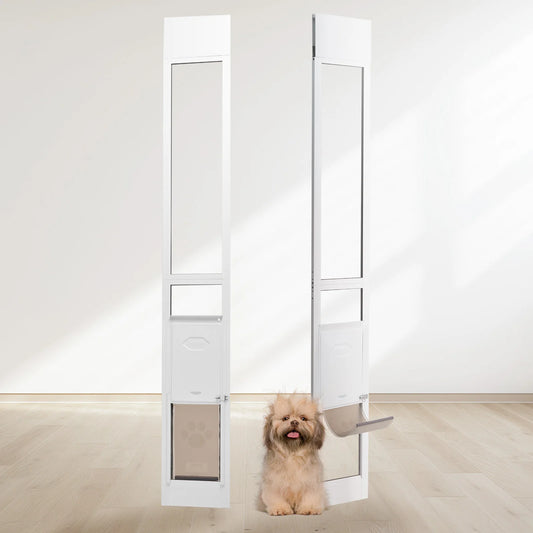 Dog Door For Sliding Glass Door Adjustable Height Pet Door