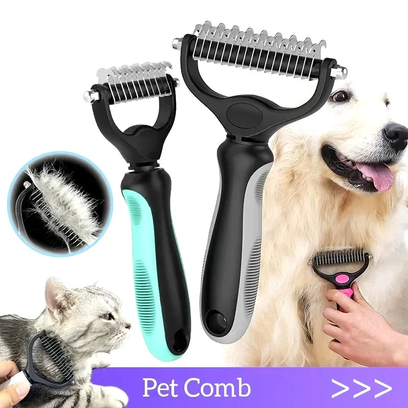 Pet Hair Removal Comb For Cats And Dogs Grooming Deshedding