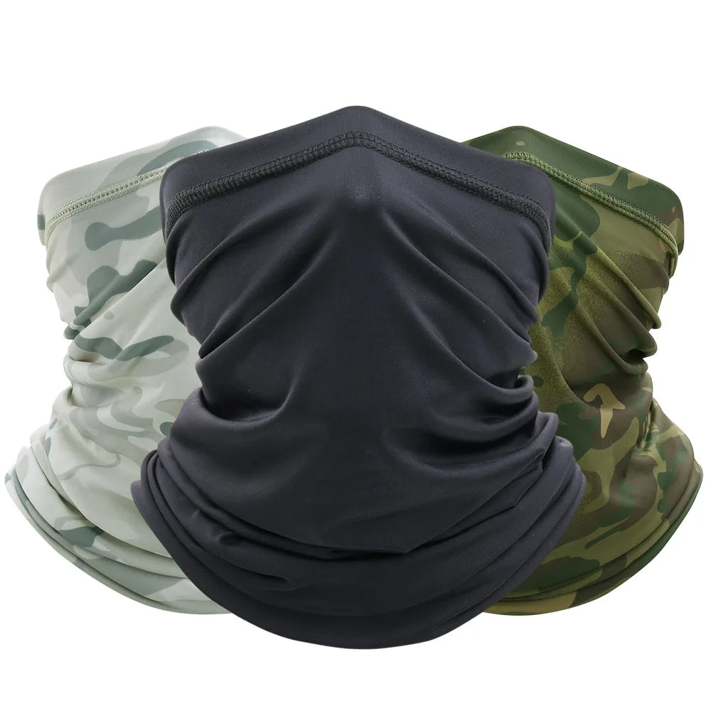 Summer Tactical Bandana Camo Breathable Face Mask For Cycling Outdoors