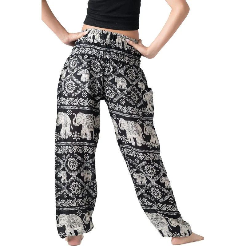 Harem Pants For Women Yoga Boho With Pockets Comfortable