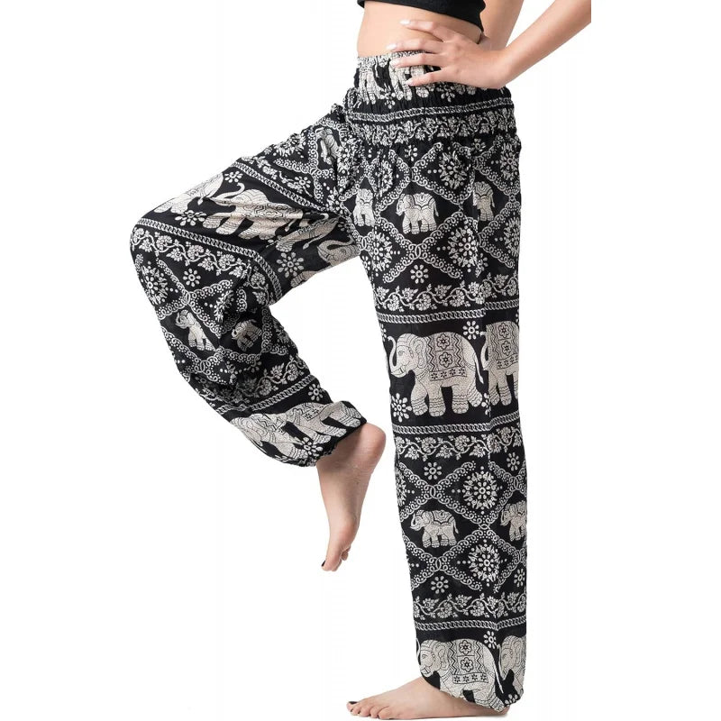 Harem Pants For Women Yoga Boho With Pockets Comfortable
