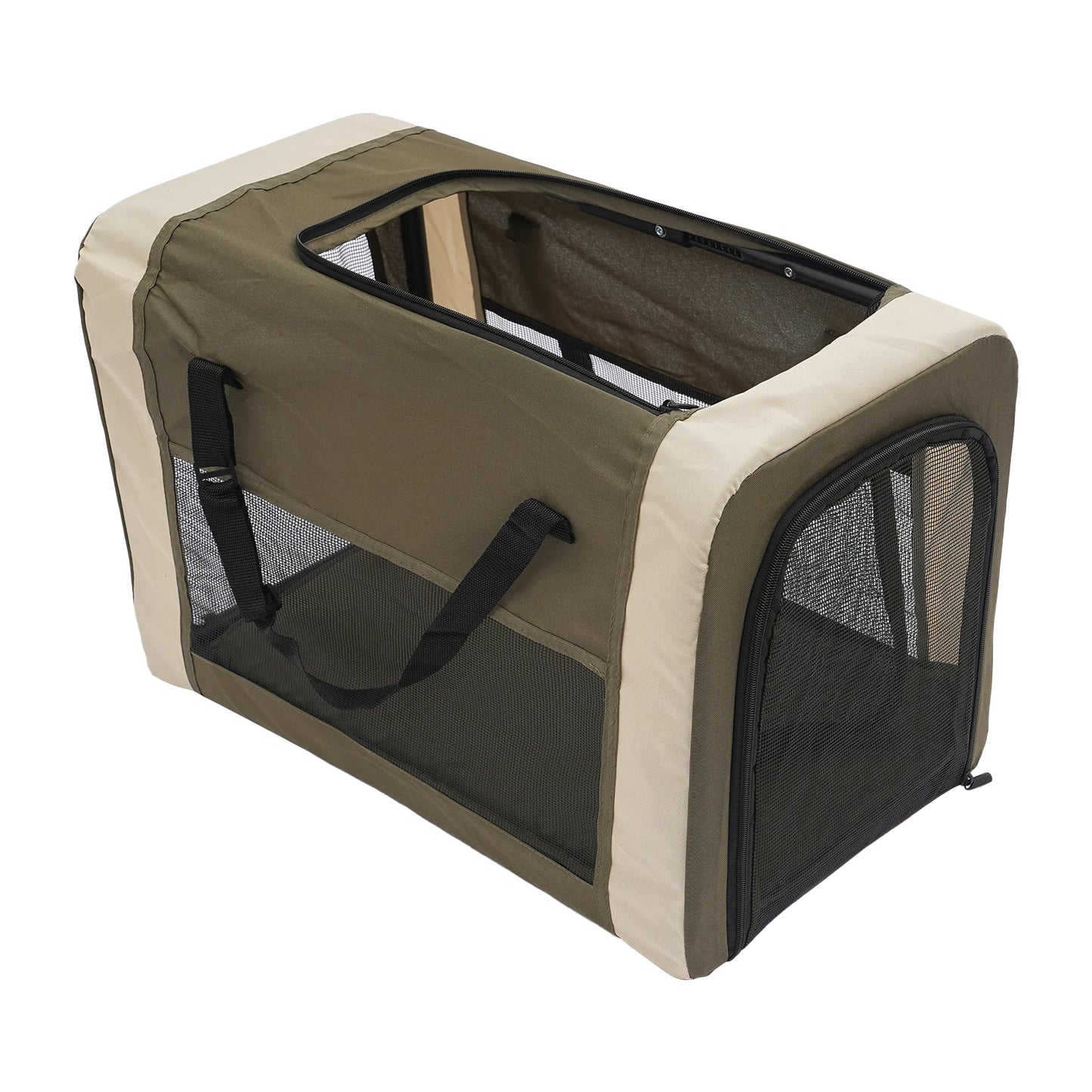 Foldable Pet Stroller 2-Tier Carrier For Dogs And Cats