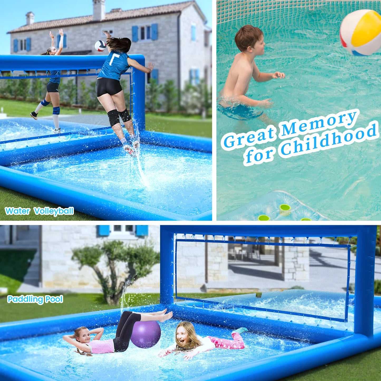 RTS Inflatable Outdoor Water Volleyball Court