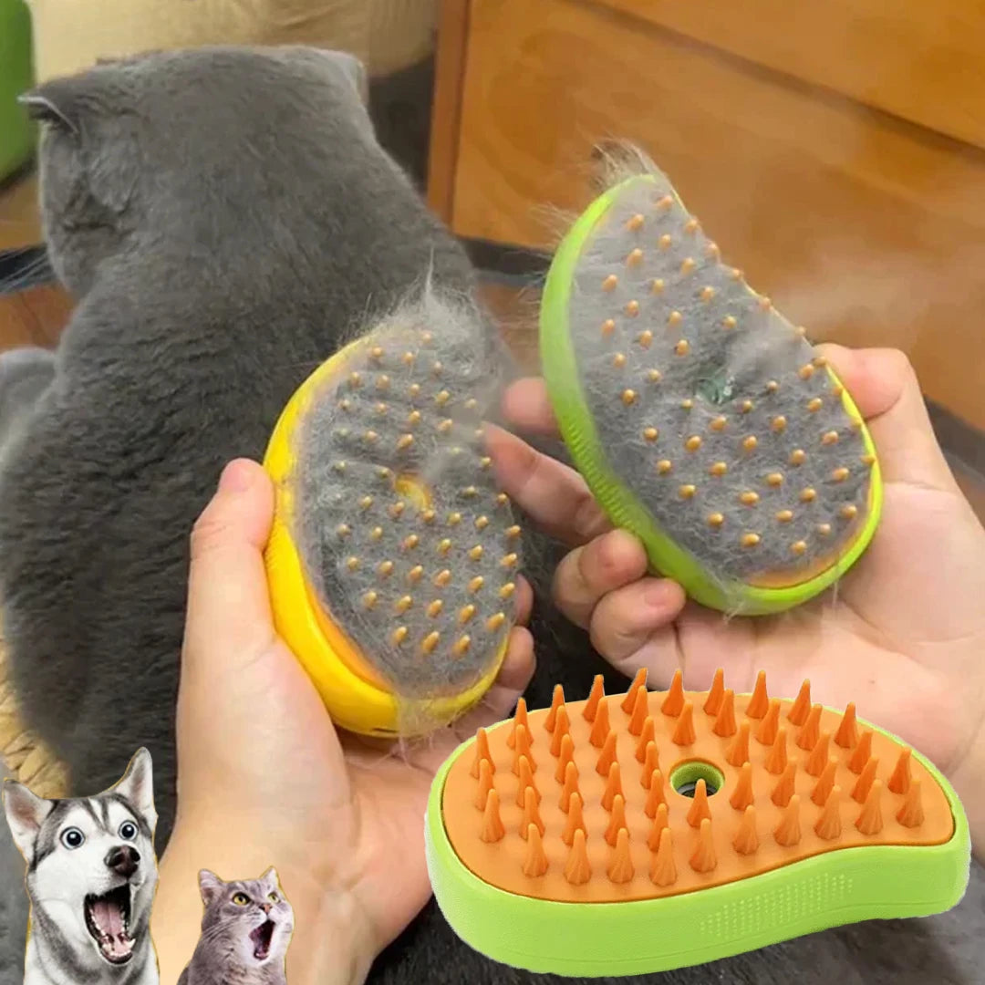 Cat Dog Steamy Brush Electric Sprayer For Pet Grooming Massager