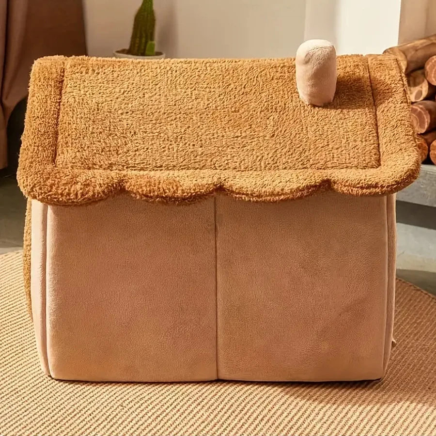 Foldable Cat House For Small Dogs And Cats Removable Bed