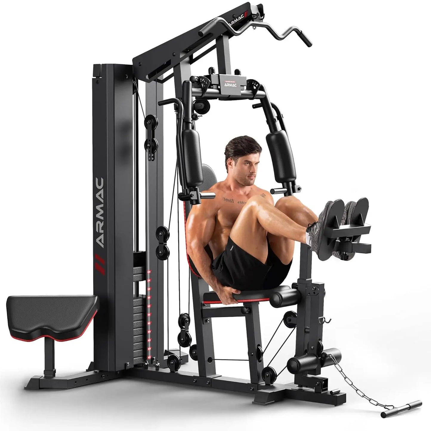 Home Gym Multi Station Weight Stack Pulley Full Body Training