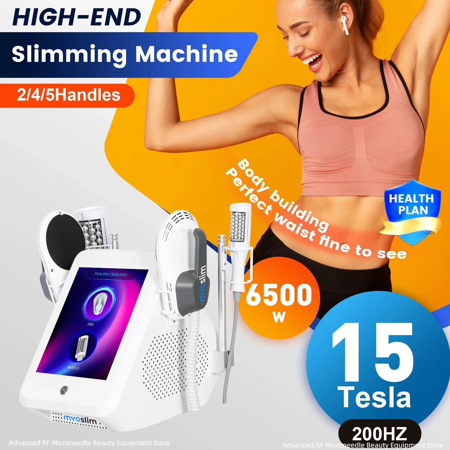 MYOSLIM Slimming Massage Device For Cellulite And 360 Degree Vibration