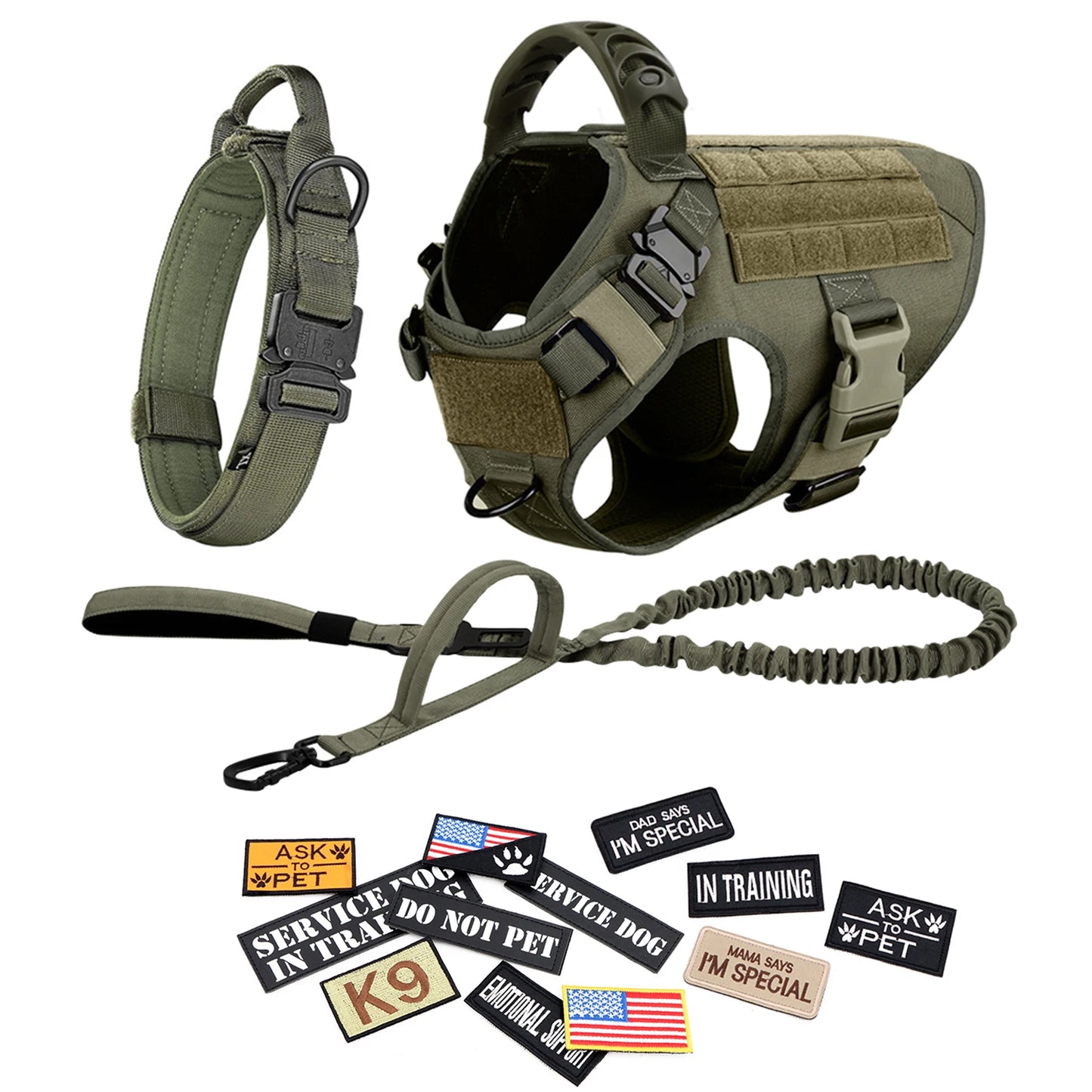 PETRAVEL Tactical Dog Harness Vest For Training And Walking