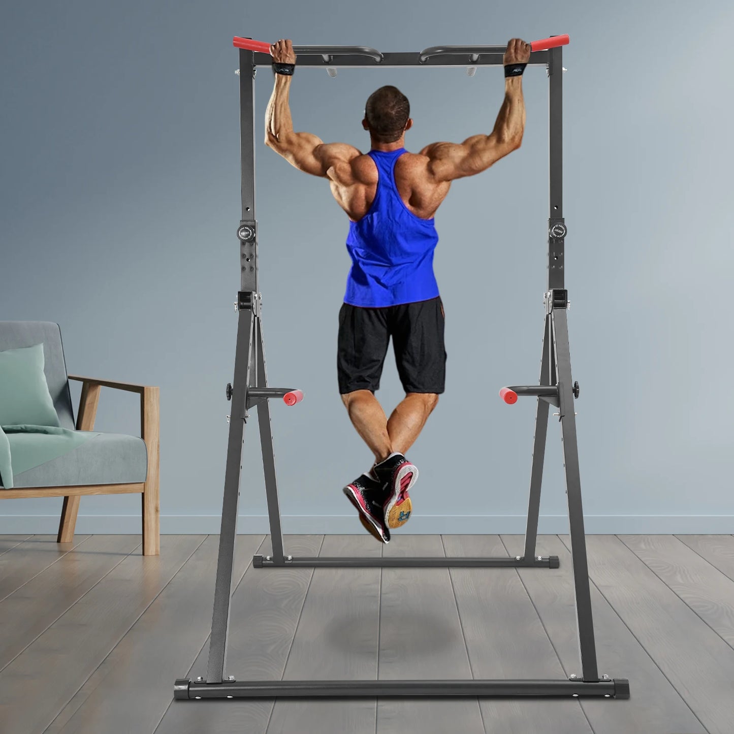 Power Tower Pull Up Bar Dip Bar Home Training Station