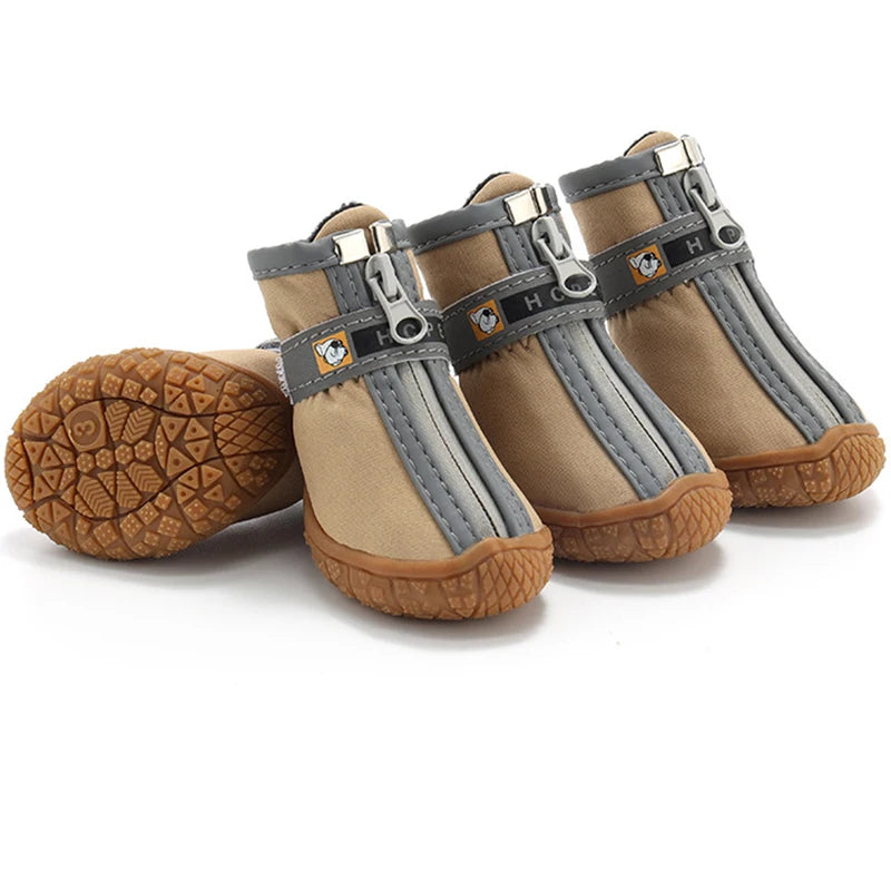 Breathable Dog Shoes Non Slip Plush Protection Paw Boots