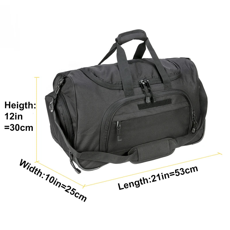 LQARMY Waterproof Gym Bag Military Tactical Duffle