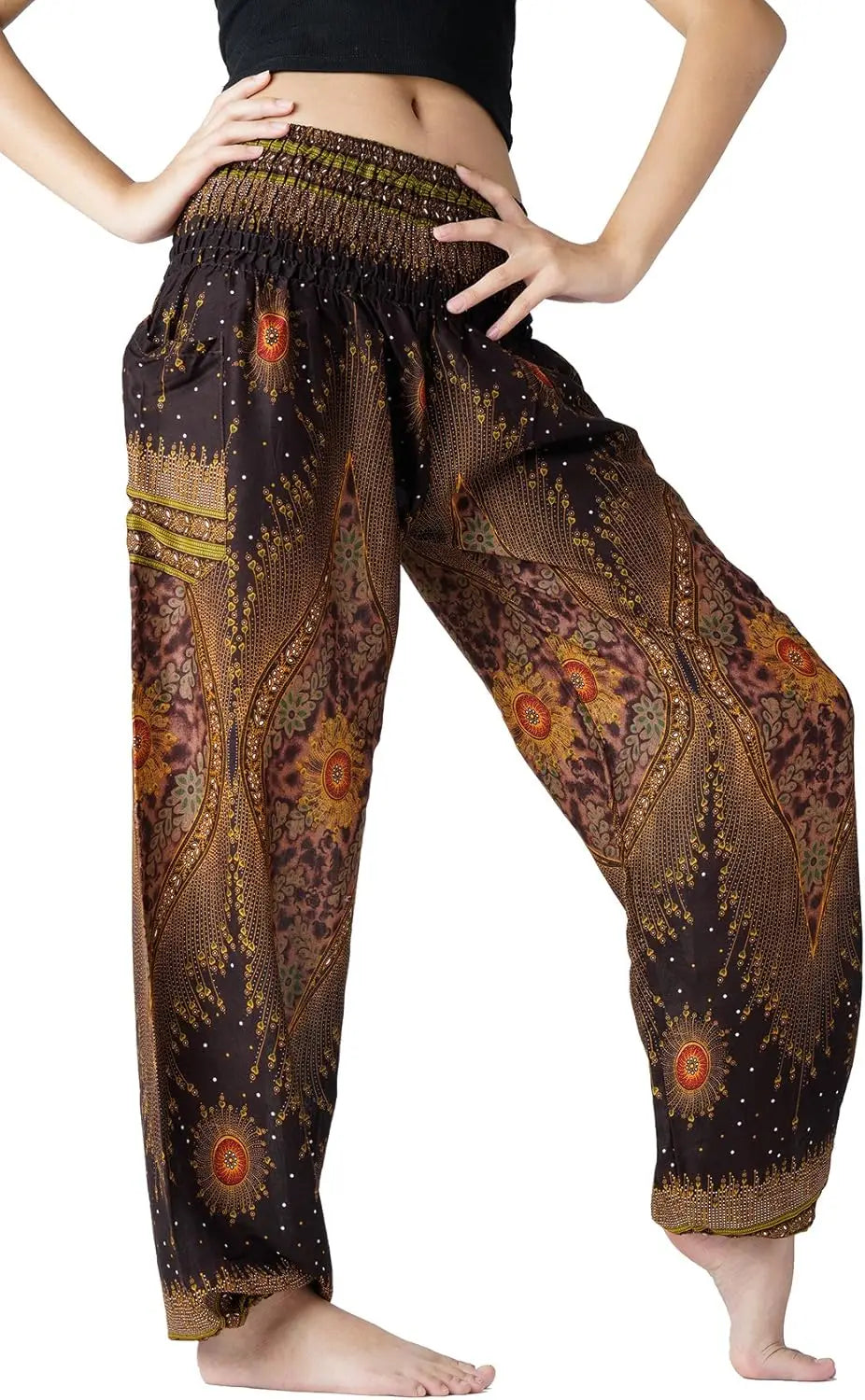 Harem Pants For Women Yoga Boho With Pockets Comfortable
