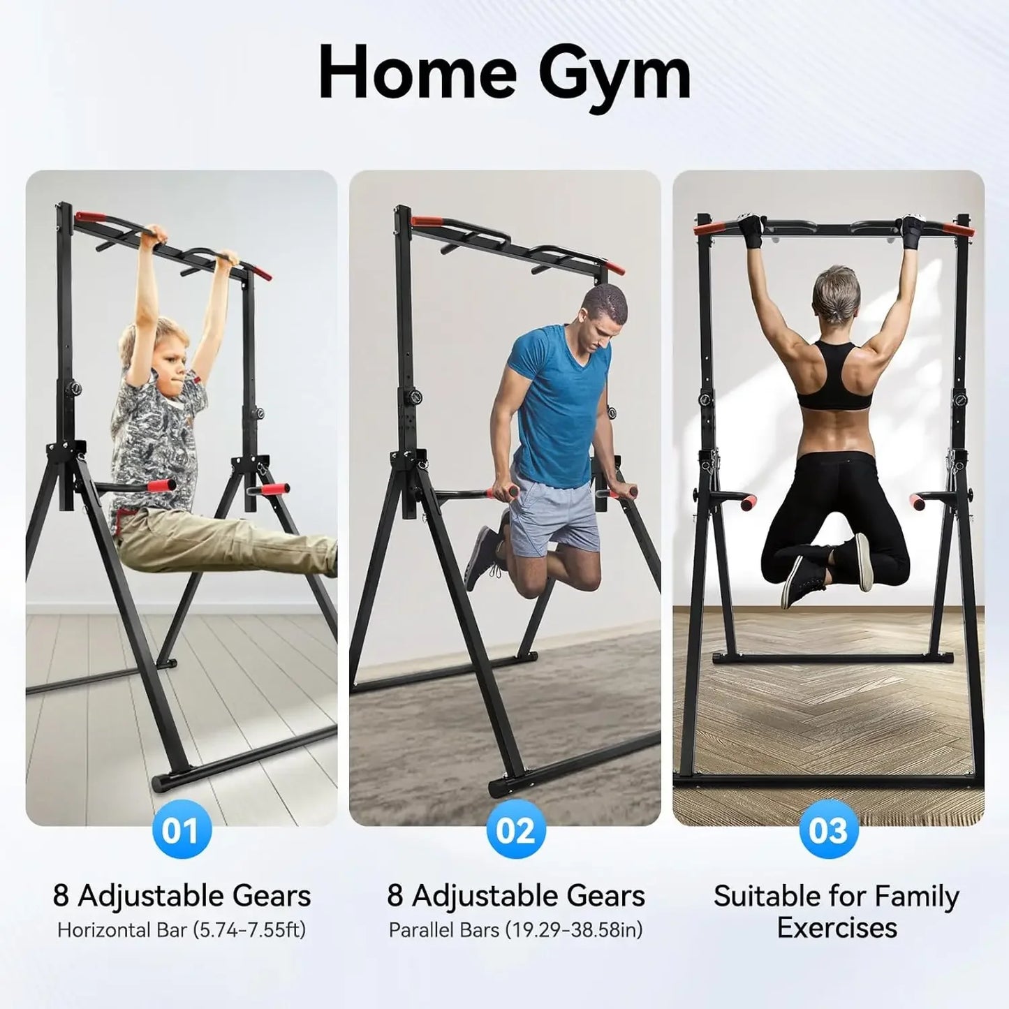 Power Tower Pull Up Bar Dip Bar Home Training Station