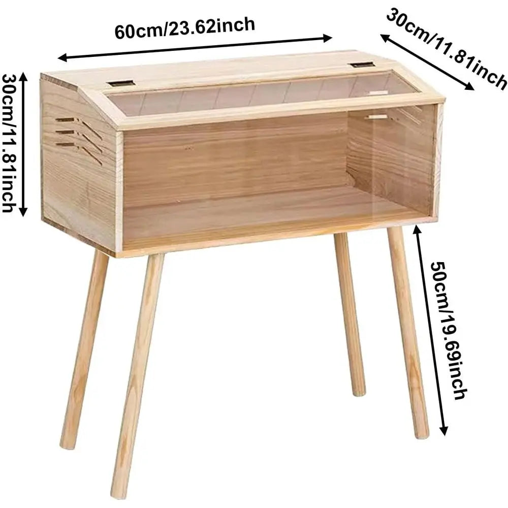 Chicken Brooder Box With Clear Acrylic Panels For Quails Hamsters Birds Ducks