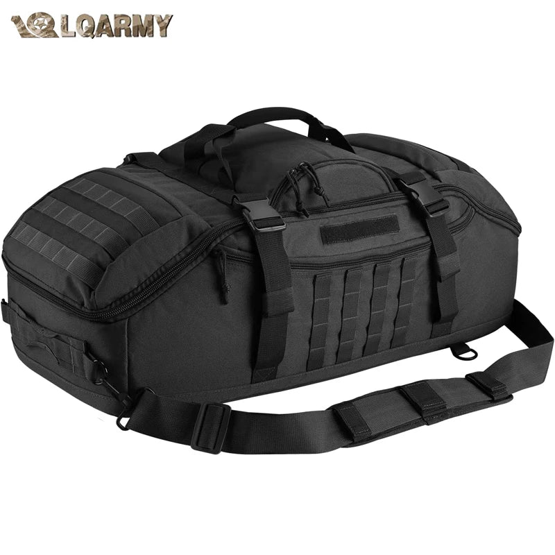 LQARMY Tactical Travel Bag Molle Duffle For Camping
