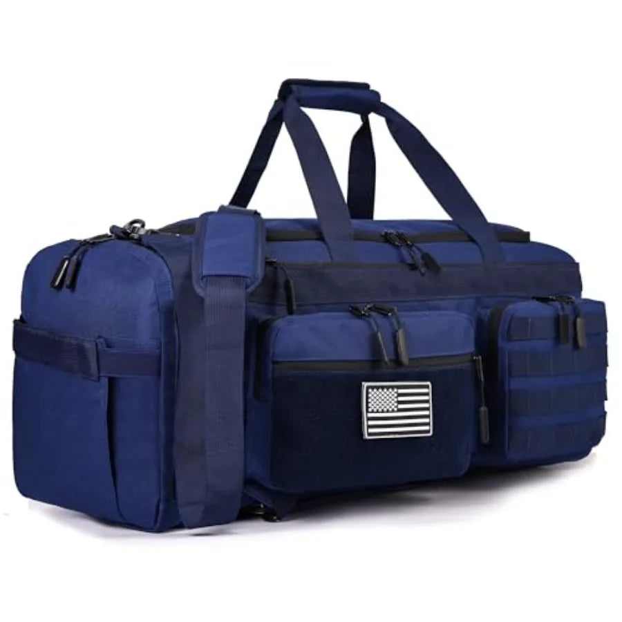 Tactical Duffle Bag Three In One Backpack With Shoe And Laptop Sleeve MOLLE