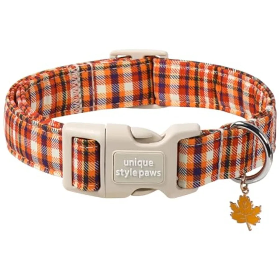 Dog Collar With Coconut Tree Pendant And Plastic Buckle For Small To Large Dogs