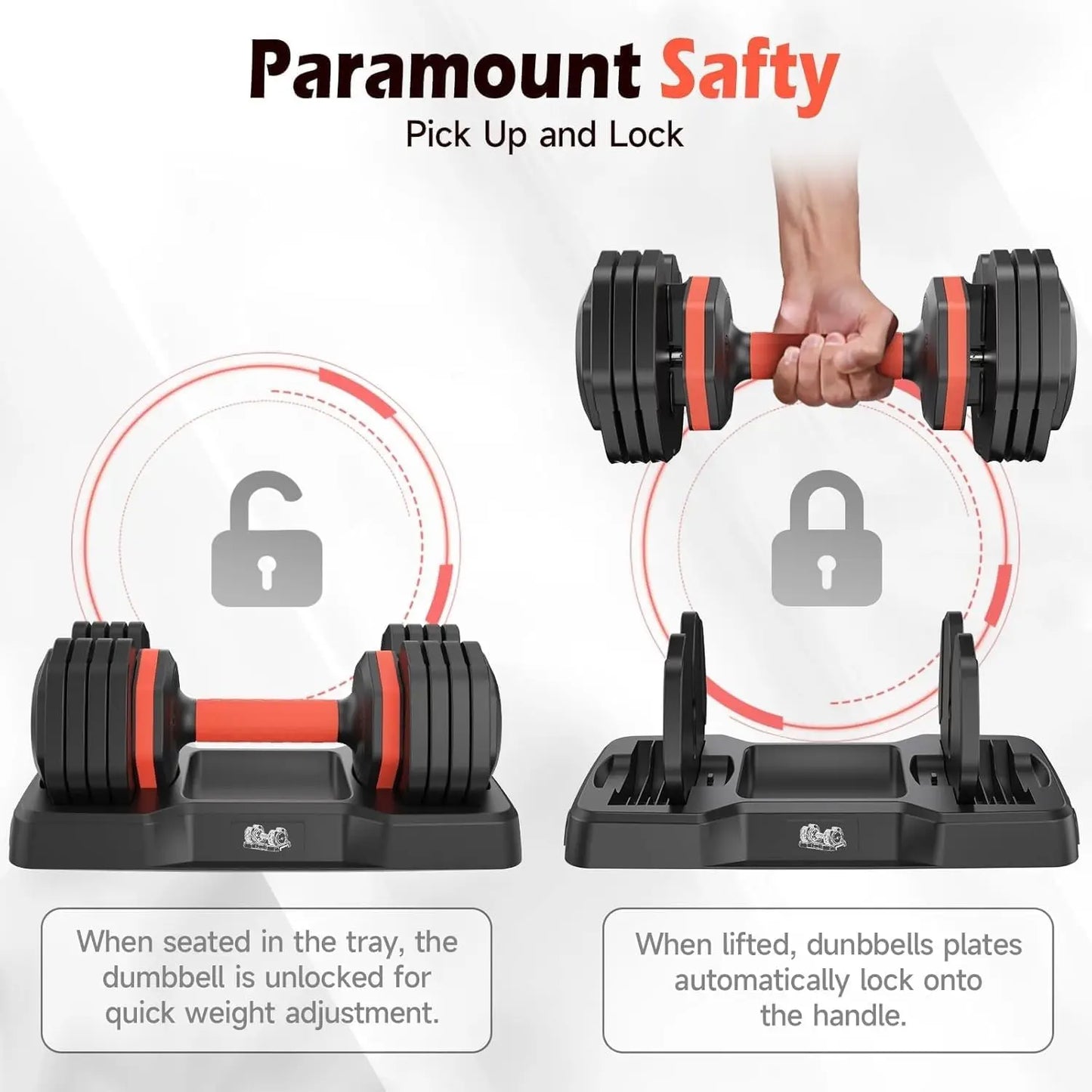 FED Fitness Adjustable Dumbbells Set