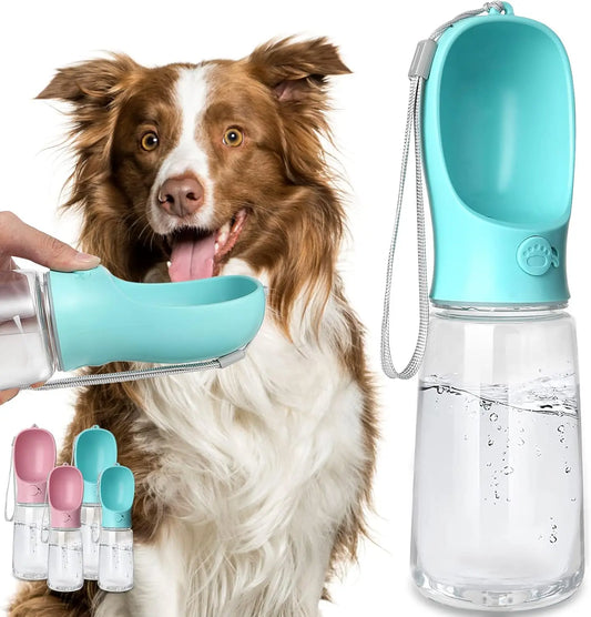 Leak Proof Portable Dog Water Bottle With Drinking Feeder