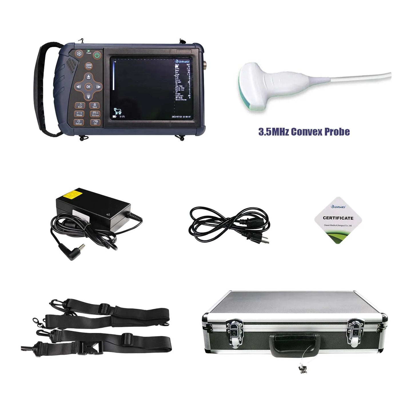 DAWEI Portable Veterinary Ultrasound Scanner for Farm Animals and Pregnancy