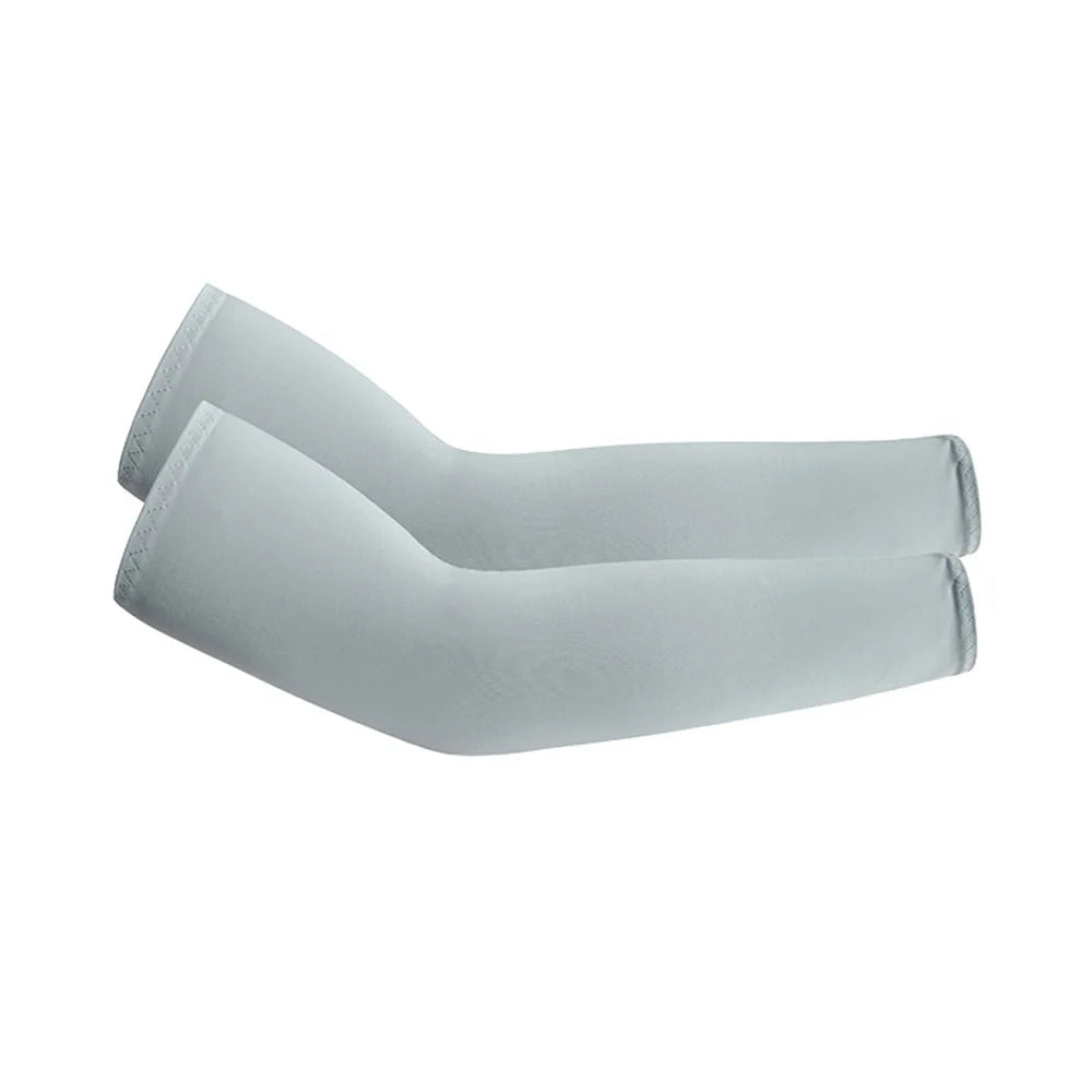 Unisex Cooling Arm Sleeves UV Sun Protection For Running