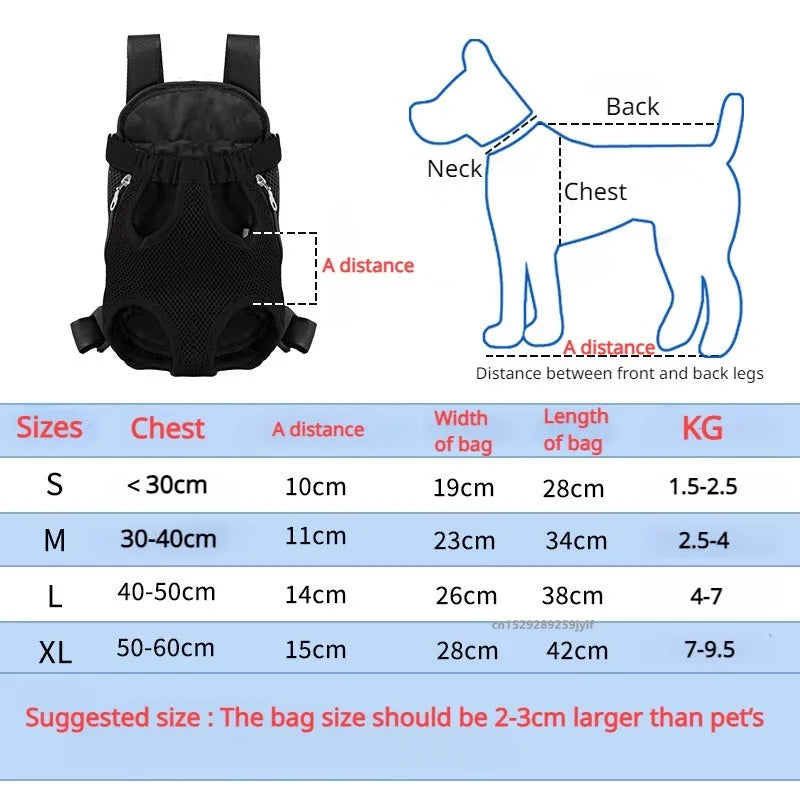 Breathable Mesh Pet Carrier Backpack For Small Cats And Dogs
