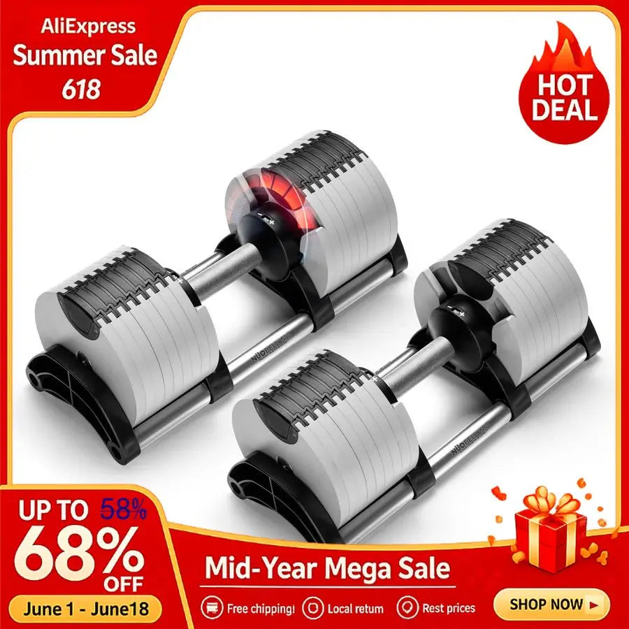 MBVM Adjustable Dumbbells For Home Gym Strength Training