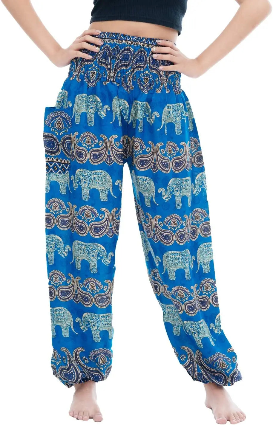 Harem Pants For Women Yoga Boho With Pockets Comfortable