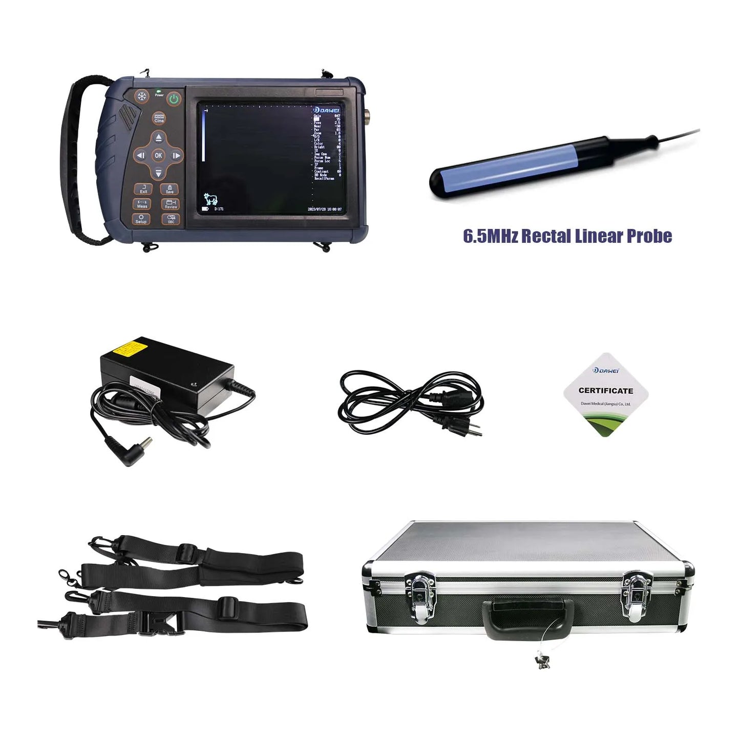 DAWEI Portable Veterinary Ultrasound Scanner for Farm Animals and Pregnancy