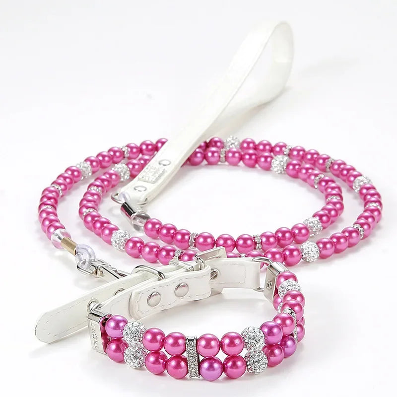 XLeiPet Luxury Pearl Sphynx Cat Adjustable Necklace Collar For Cats