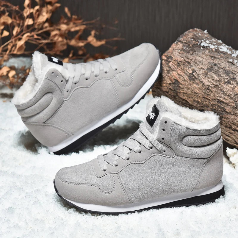 TNRT Winter Snow Boots for Men and Women Plush Waterproof
