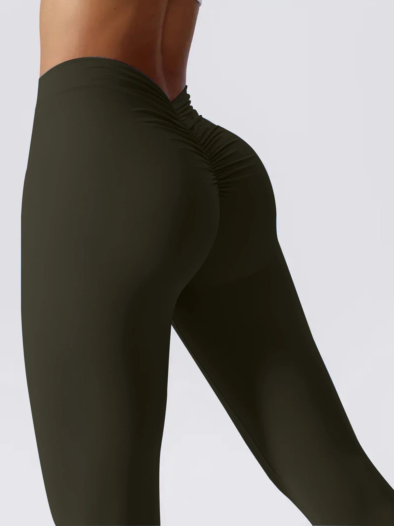 Women's Cross Over Yoga Leggings High Waist Stretch Tight Fitting