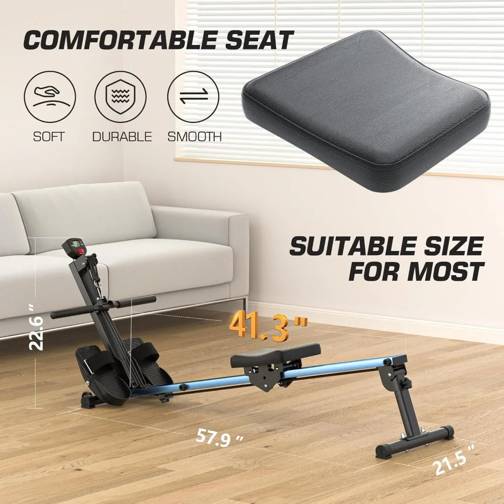YTYIN Foldable Magnetic Rowing Machine For Home Fitness