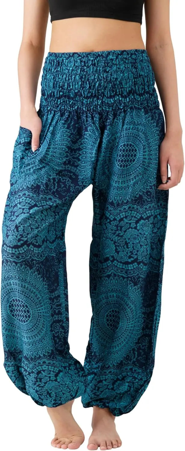 Harem Pants For Women Yoga Boho With Pockets Comfortable