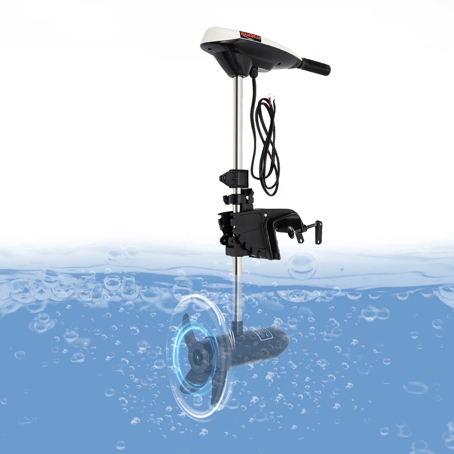 12V 66Lb Transom-Mounted Saltwater Electric Trolling Motor 3 Blade Prop