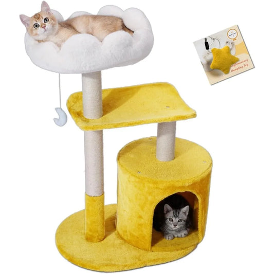 NBVCX Cat Tree Tower With Cozy Bed Large Condo Toys
