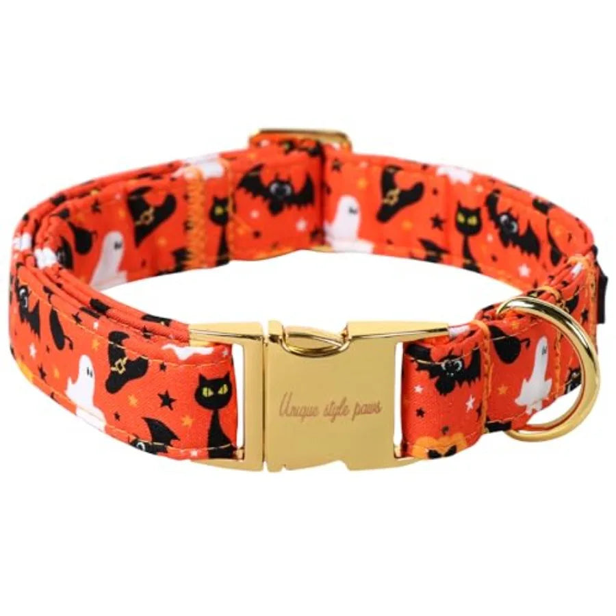 Dog Collar With Coconut Tree Pendant And Plastic Buckle For Small To Large Dogs