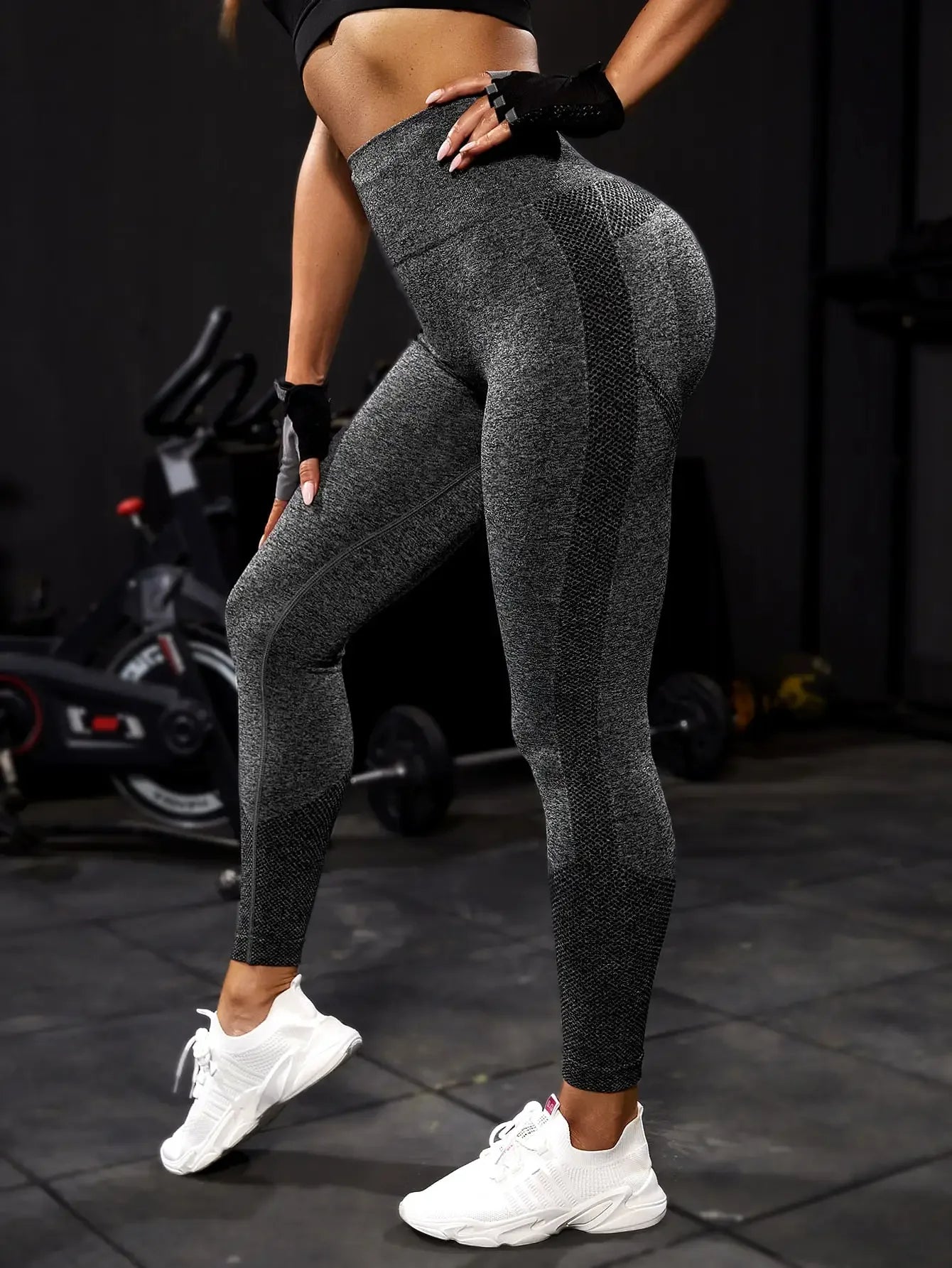 Yoga Sport Seamless Push Up Leggings For Women Gym