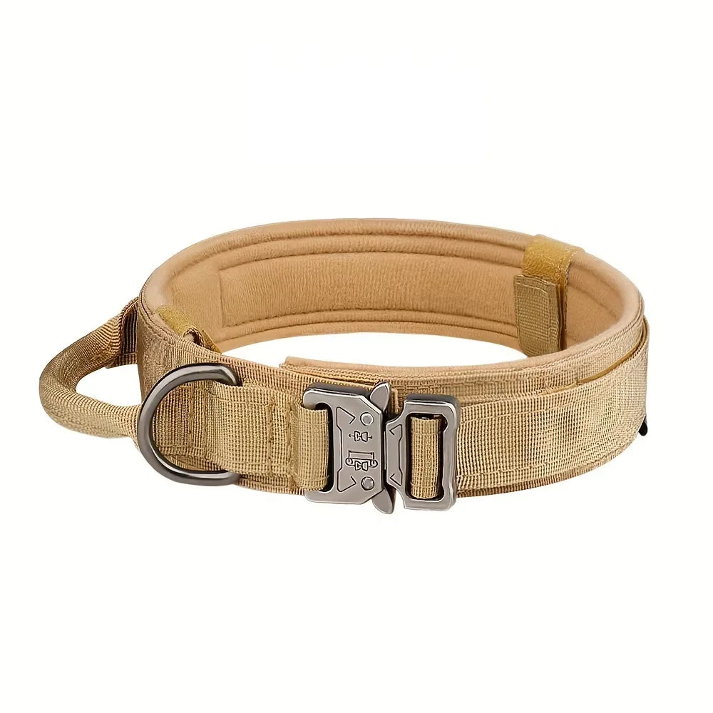 Adjustable Tactical Dog Training Collar And Leash Set With Handle
