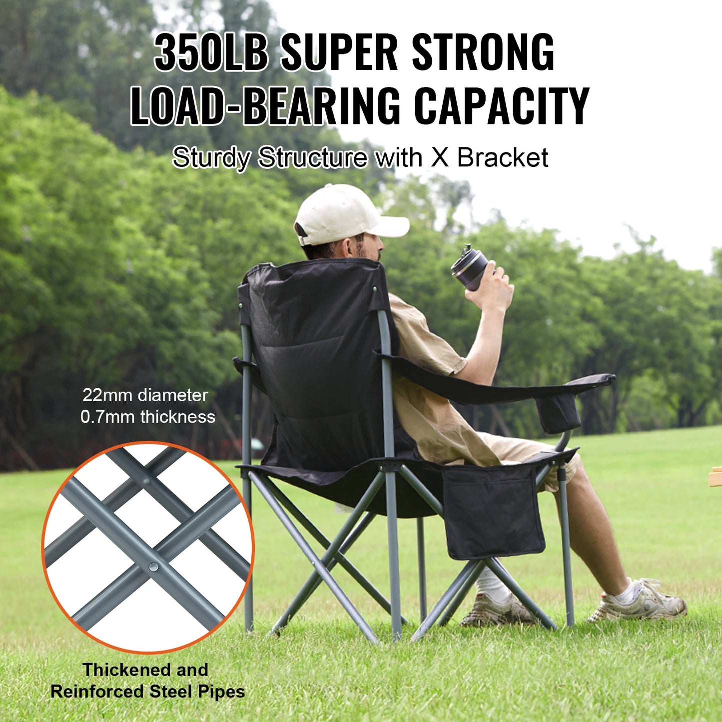 SucceBuy Outdoor Folding Camping Chair Ultralight Portable Beach Hiking