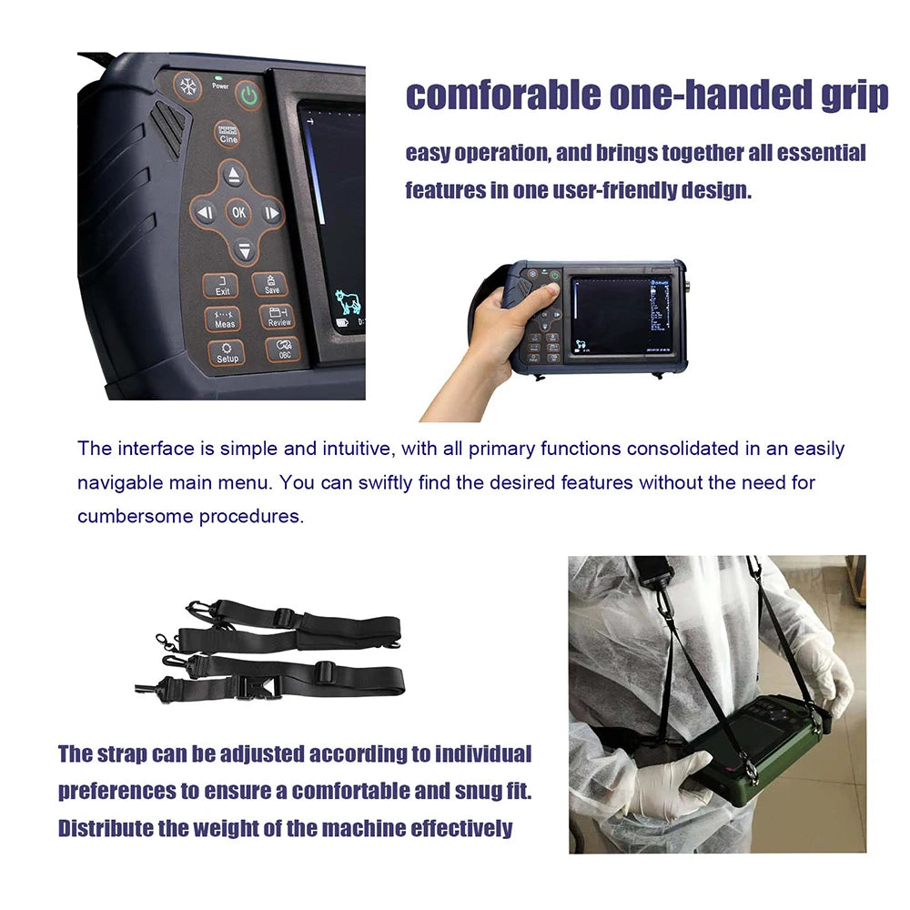DAWEI Portable Veterinary Ultrasound Scanner for Farm Animals and Pregnancy